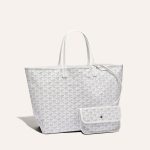 Goyard Saint Louis PM Tote Bag White